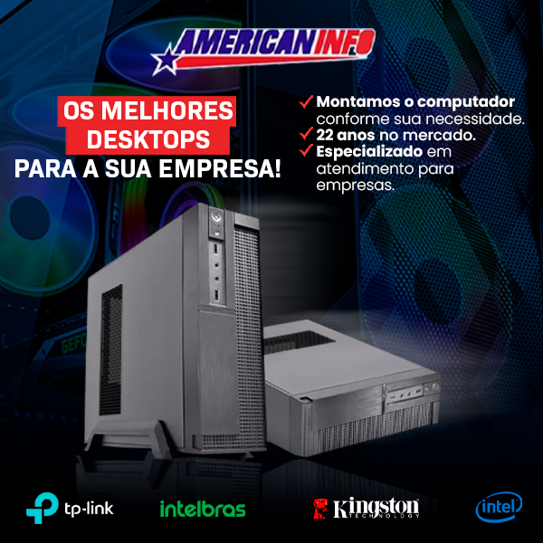 Banner quadrado da loja American Info no santaifigenia.shop