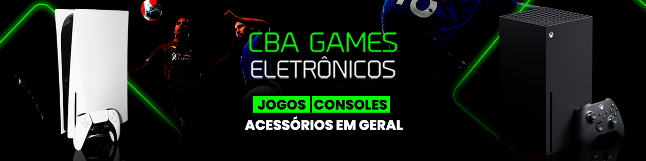 Banner retangular de destaque da loja CBA Games no santaifigenia.shop