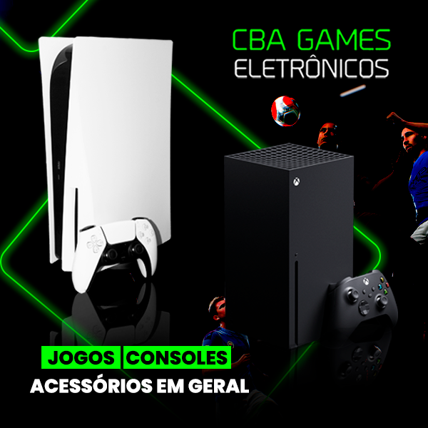 Banner retangular de destaque da loja CBA Games no santaifigenia.shop