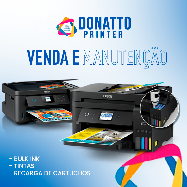 Banner retangular de destaque da loja Donatto Printer no santaifigenia.shop