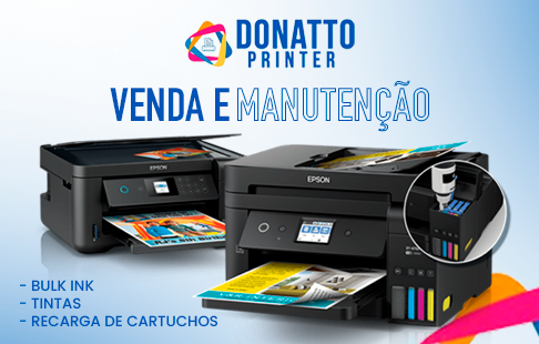 Banner quadrado de destaque da loja Donatto Printer no santaifigenia.shop