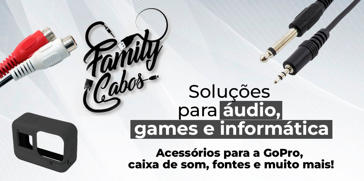 Banner retangular da loja Family Cabos no santaifigenia.shop