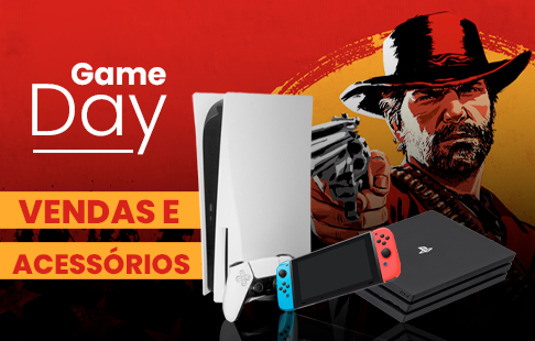 Banner quadrado de destaque da loja Game Day no santaifigenia.shop