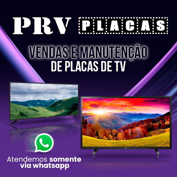 Banner retangular de destaque da loja PRV Placas no santaifigenia.shop