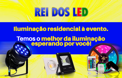 Banner quadrado de destaque da loja Rei dos Led no santaifigenia.shop