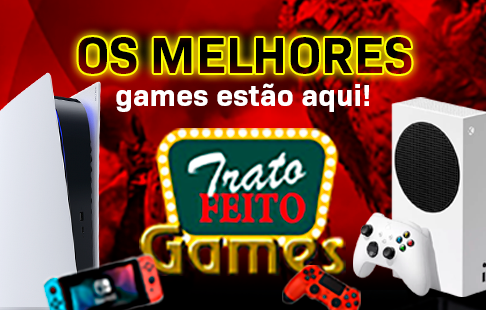 Banner quadrado de destaque da loja Trato Feito Games no santaifigenia.shop